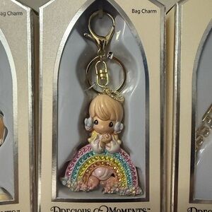 Precious Moments Pastel Rainbow Bag Charm